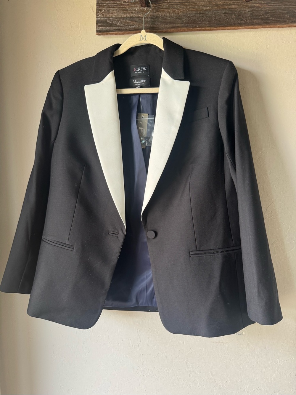 J. Crew Tollegno 1900 Tuxedo Jacket 12 NWT